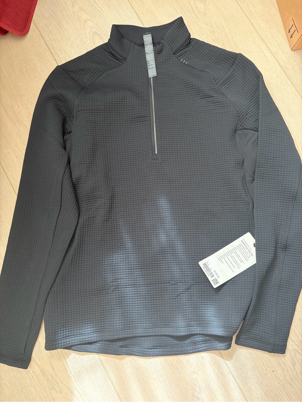 lululemon athletica Black Performance Half-Zip Jacket